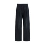 Golden Goose Black Cotton Casual Pants
