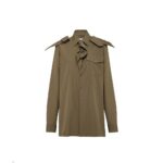 Prada Bicolor Cotton Dress Shirt