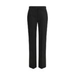 Alexander McQueen Black Wool Oves Aries Dress Pants