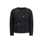 Max Mara Black Triacetate Coat