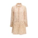 Kristina Ti Multicolor Ramie Casual Dress