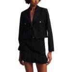 Karl Lagerfeld Black Polyester Blazer