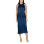 Colcci Blue Cotton Long Dress