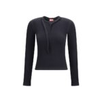 Diesel Black Cotton Long Sleeve T-Shirt
