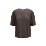 Loulou De Saison Brown Cashmere T-Shirt