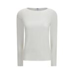 Wolford White Modal Long Sleeve T-Shirt