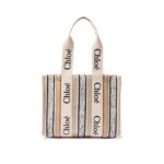 Chloé Beige Linen Tote Bag