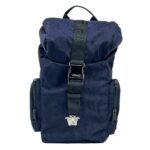 Versace Medusa Nylon Buckle Drawstring Backpack Bag