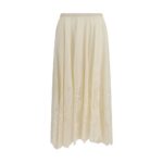 Fabiana Filippi Beige Cotton Long Skirt