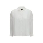 Deperlu White Linen Shirt