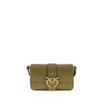 PINKO Bicolor Calf Leather Bos Taurus Shoulder Bag