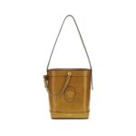 Versace Brown Calf Leather Bos Taurus Backet Bag