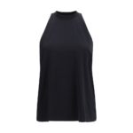 Darkpark Black Cotton Sleeveles T-Shirt