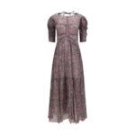 Marant Etoile Purple Cotton Casual Dress