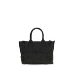 PINKO Black Raffia Shoulder Bag