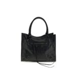 Balenciaga Black Lamb Ovis Aries Aries Shoulder Bag