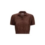 Brunello Cucinelli Bordeaux Linen Pattern Shirt