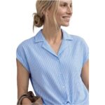 Street One Blue Cotton Shortsleeve Shirt