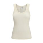 Forte_Forte Beige Wool Oves Aries Sleeveles T-Shirt