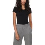 Only Black Cotton T-Shirt
