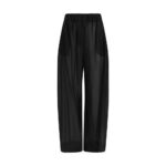 The Latest Black Lyocell Casual Pants