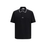 Ferragamo Black Cotton Polo Shirt