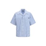 Dolce & Gabbana Blue Cotton Shortsleeve Shirt