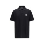 Dolce & Gabbana Black Cotton Polo Shirt