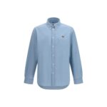 Maison Kitsuné Blue Cotton Shirt