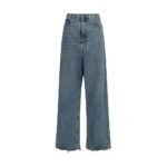 Maison Margiela Blue Cotton High-Waisted Jean