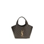 Saint Laurent Bicolor Napa Leather / Calf Bos Taurus Shoulder Bag