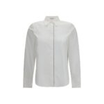 Brunello Cucinelli White Cotton Dress Shirt