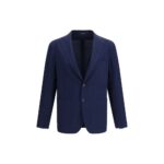 Tagliatore Blue Wool Oves Aries Blazer