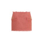 Balmain Multicolor Wool Oves Aries Mini Skirt
