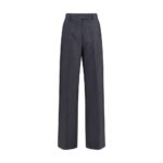 Miu Miu Gray Wool Oves Aries Dress Pants