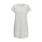 Brunello Cucinelli White Viscose Casual Dress
