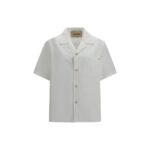 Valentino White Cotton Shortsleeve Shirt