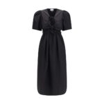 Ganni Black Cotton Casual Dress
