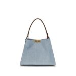 Fendi Blue Cotton Handbag