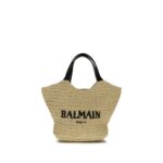 Balmain Beige Viscose Shoulder Bag