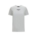 Balmain White Cotton T-Shirt