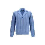 Fendi Blue Cotton Sweatshirt