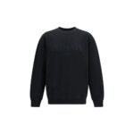 Balmain Black Cotton Sweatshirt