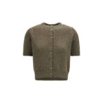 Khaite Bicolor Cashmere Cardigan