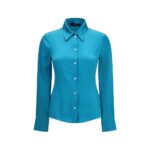 Gucci Blue Silk Dress Shirt