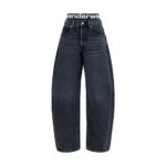 Alexander Wang Gray Cotton Relaxed Fit Jeans