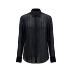 Gucci Black Silk Dress Shirt
