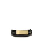 Khaite Black Calf Leather Bos Taurus Regular Belt