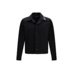 Amiri Black Cotton Full-Length Jacket
