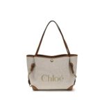 Chloé Beige Cotton Shoulder Bag